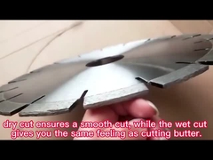 300 mm lasergeschweißte Diamant-Stein-Schneide mit Schlüsselschlitze für Granitschneiden