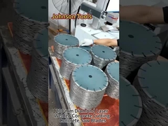 Die Laser-Diamant-Klinge schneidet in 10 Sekunden Beton.