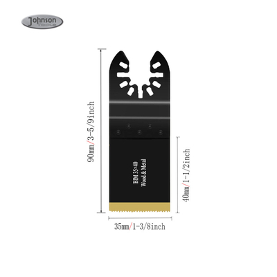 35mm 1-3/8" Bi-Metall-Titan-beschichtet Oscillierende Multi-Tool Säge Klinge für Metall Nagel Holz Kunststoff Schneiden