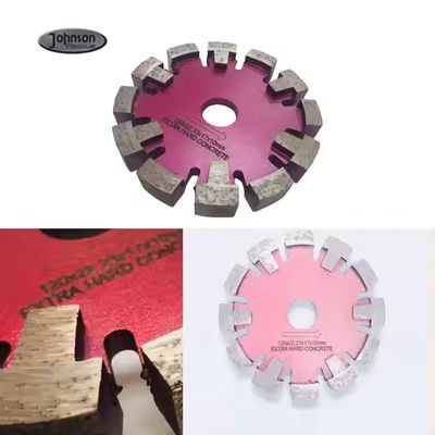 125 mm Fußboden Lasergeschweißter Diamant 17 mm dickes Segment Fußboden Rillenscheibe Tuck Point Sägeblatt