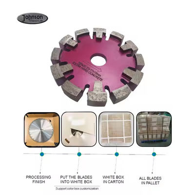 125 mm Fußboden Lasergeschweißter Diamant 17 mm dickes Segment Fußboden Rillenscheibe Tuck Point Sägeblatt