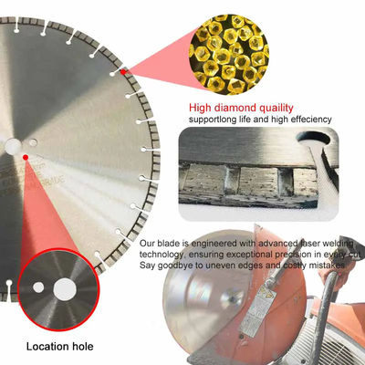 350mm 14 Zoll-Laser schweißten konkrete Sägeblätter für Kreissäge
