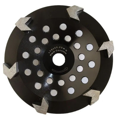180mm 7 Zoll-Diamond Cup Concrete Grinding Wheel-V-Form Zähne