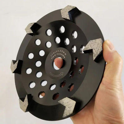 180mm 7 Zoll-Diamond Cup Concrete Grinding Wheel-V-Form Zähne