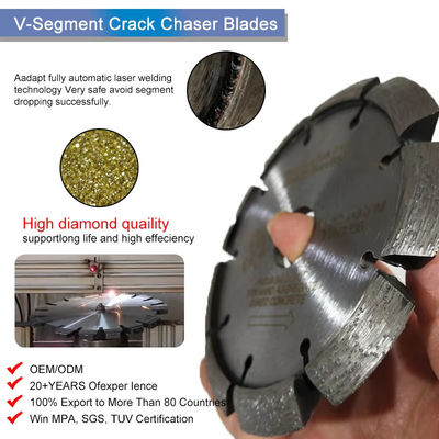 V Nut Sägeblatt 105mm - 230mm, Mörser-Harkendisketten-hohe Leistungsfähigkeit