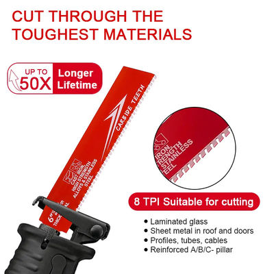 6-Zoll-Bi-Metall-OEM-Widerlauf-Sägeblatt Industrie für Metall Gusseisenlegierung Stahl Sawzall-Blade Carbide
