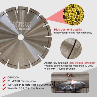 10" Laser schweißte konkreten Diamond Blade With Hexagon Hole