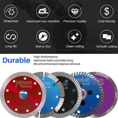 150mm segmentierter Turbo sinterte Diamond Stone Cutting Blades