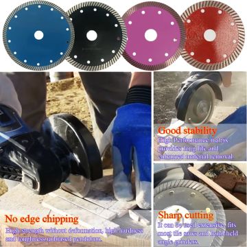 150mm segmentierter Turbo sinterte Diamond Stone Cutting Blades
