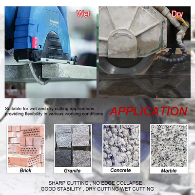 900mm nass Loch Ausschnitt-Diamond Concrete Cutting Discs 60mm