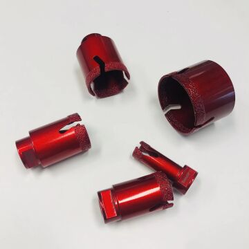 Rote 3/8" 35mm Diamond Core Bits For Porcelain Fliese