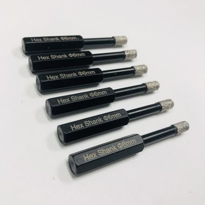 Fliesenlochsäge 6 mm Hex-Sachs Diamant-Kernbohrstücke für Porzellan