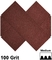 rote Haken-und Schleifen-Sander Sheets For Wood Stones Trockenmauer des Aluminiumoxyd-9*3.6inch