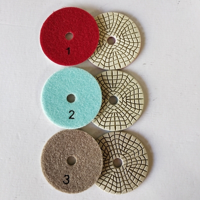 Hohe Schärfe 3 Schritte nasser Diamond Polishing Pads 4