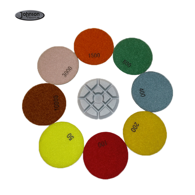 4 Werkzeug-Harz-Diamond Polishing Pads For Concrete-Boden Zoll Aggrassive Polihsing