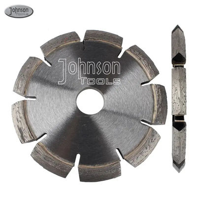 6 Zoll Lasergeschweißter Spaltverfolger Tuck Point Diamant V Rillen Schneidemesser zum Entfernen von Betonmortar