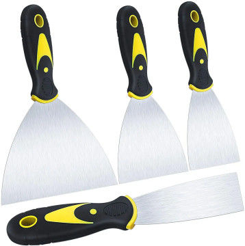 4 Packungen Multi Putty-Messer-Scrapers Set Spackle-Messer Premium-Edelstahl-Farbschraubklinge