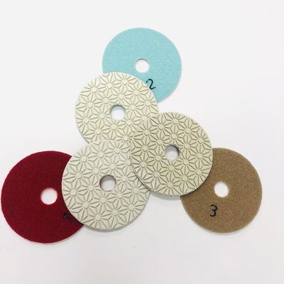 3 Schritt 105mm nasser Diamond Polishing Pads For Marble