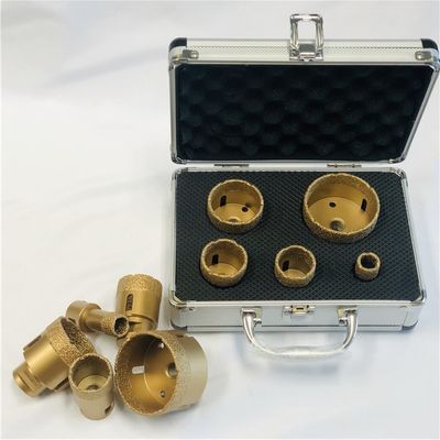 Aluminiumvakuum des kasten-5pcs bronzierte M14 Diamond Core Drill Bit Set