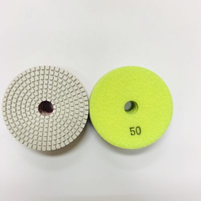 Weißes 3 Harz nasser Diamond Polishing Pads des Schritt-100mm