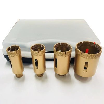 Vakuum 4pcs M14 50mm bronzierte Diamond Tools Drill Bit Minimal-Splitterung
