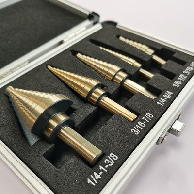 Stufenkegel-Verjüngungs-Dreieck-Schaft-Bohrer Höhenflossenstation 5pcs Titan