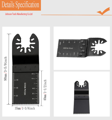 35x40mm HCS schnelle Freigabe-oszillierender multi Werkzeug-Oszillator Sägeblätter, Plastik zu schneiden