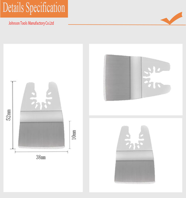 38*10mm oszillierendes Multitool Edelstahl-Schaber-Blatt für Farben-Bewurf-Abbau