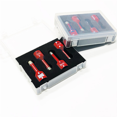 4 Satz 12mm Vakuum bronzierter Diamond Core Bits M14 für Fliese mit Plastikkasten