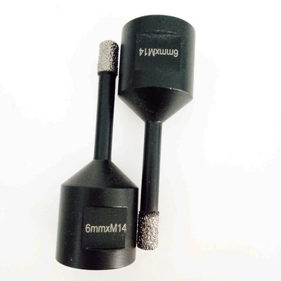 Staubsaugen Sie bronzierten keramischen 6mm Schaft M14 der Diamond Core Drill Bits For-Porzellan-Fliesen-